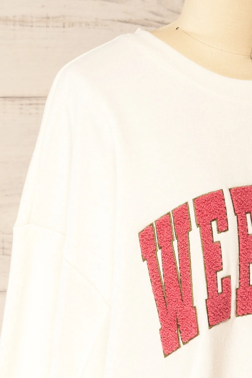 Rusca | Oversized "Weekends" Sweatshirt sold by Boutique 1861 product image thumbnail 5