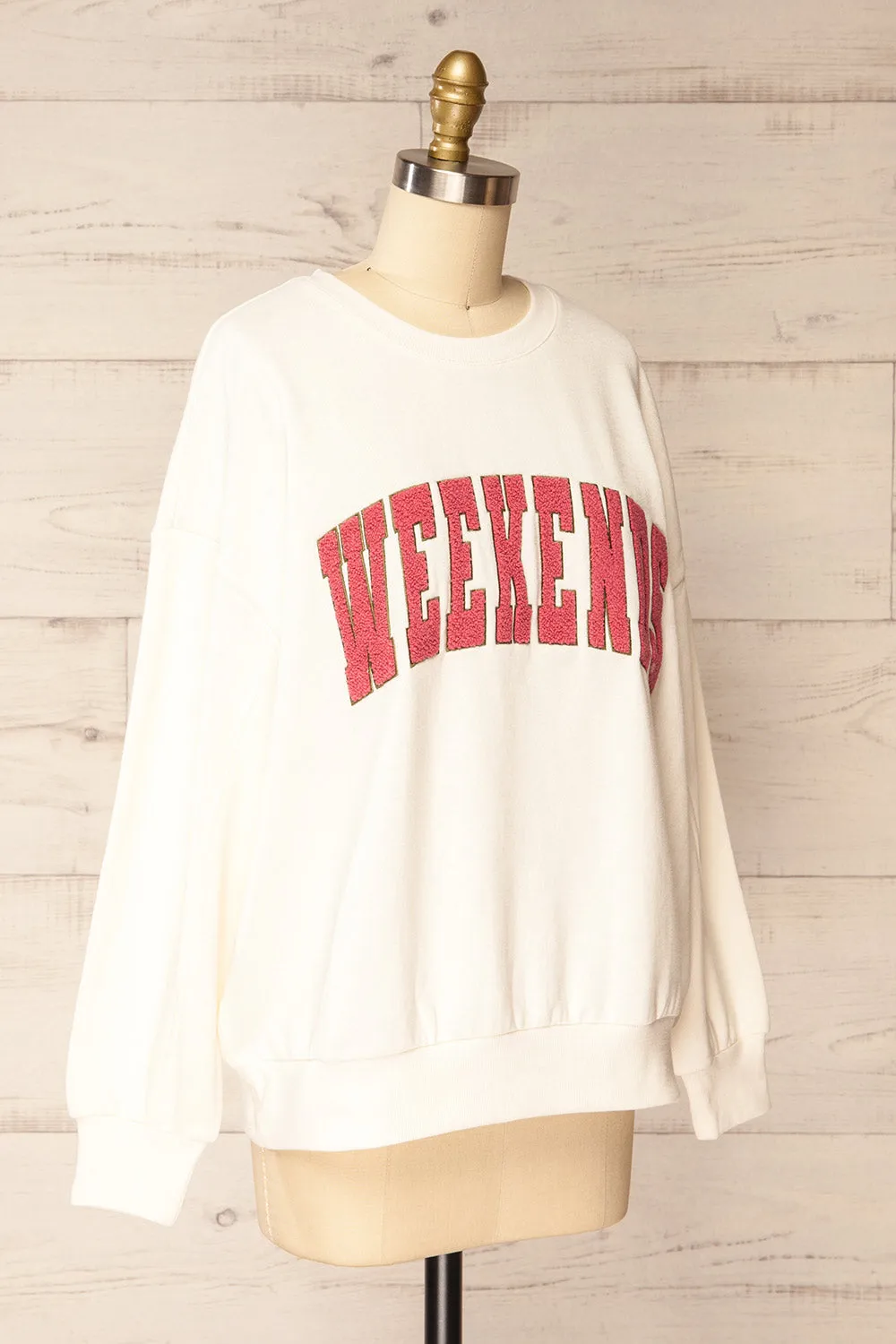 Rusca | Oversized "Weekends" Sweatshirt sold by Boutique 1861 product image thumbnail 4