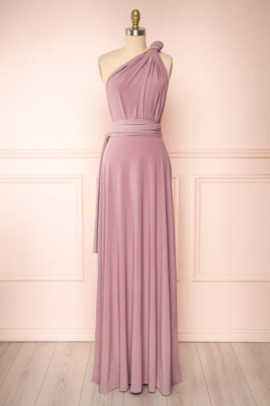 Violaine Mauve | Convertible Maxi Dress sold by Boutique 1861