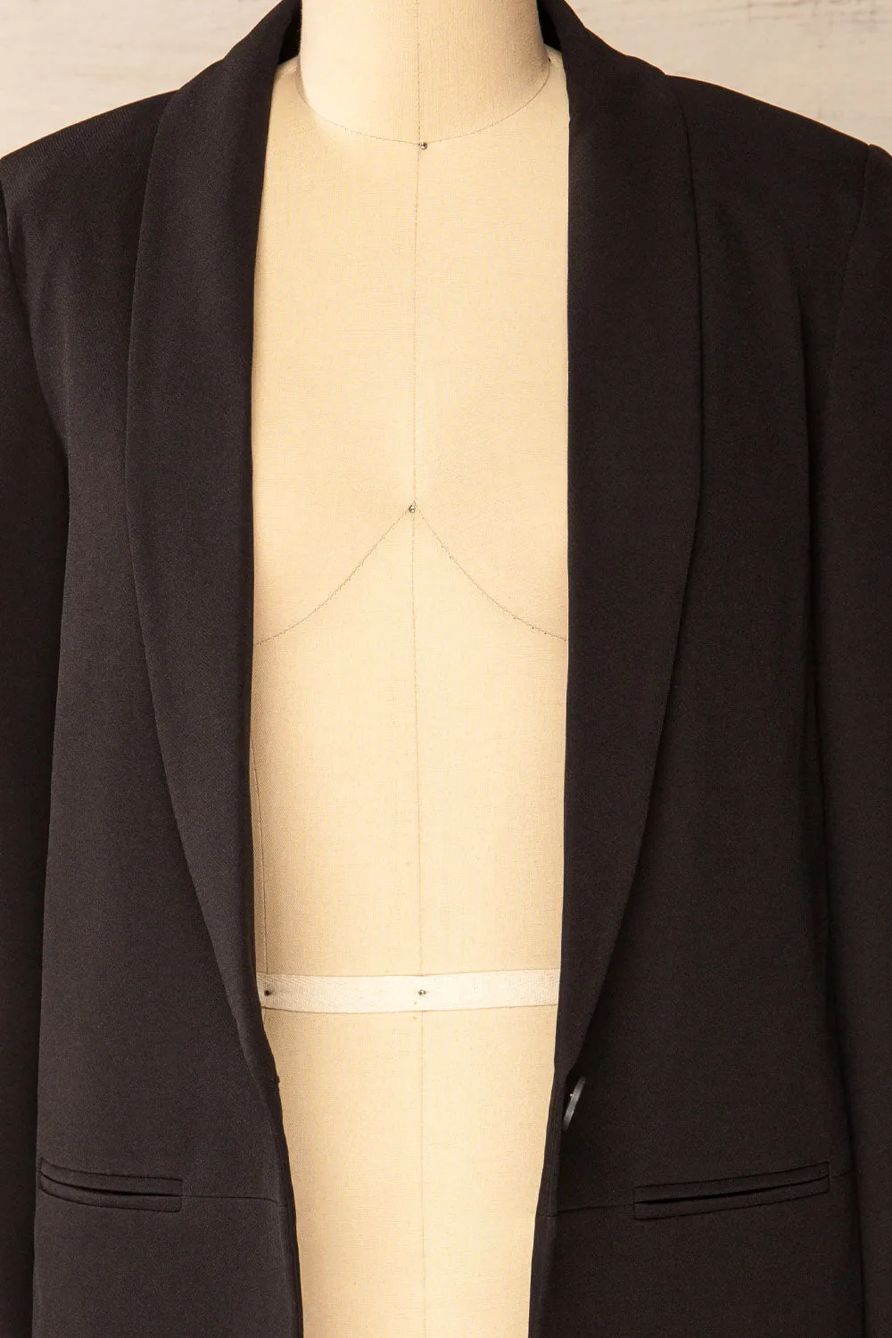Palikir | Single Lapel Black Blazer sold by Boutique 1861 product image thumbnail 2