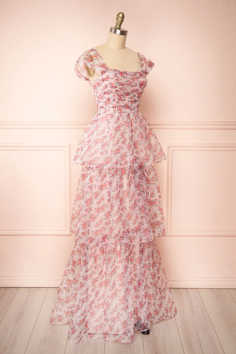 Althea | Tiered Floral Maxi Dress sold by Boutique 1861 product image thumbnail 5