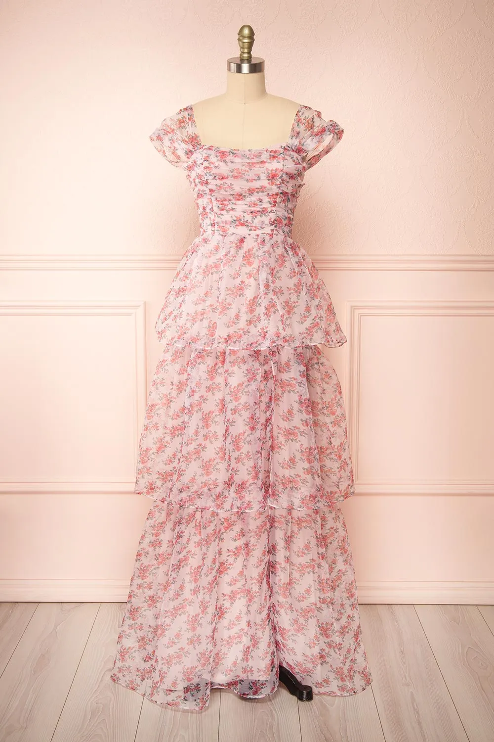 Althea | Tiered Floral Maxi Dress sold by Boutique 1861
