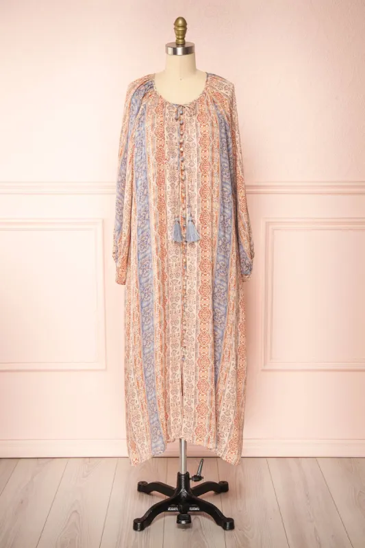 Ouadjet | Relaxed Fit Long Sleeve Midi Dress sold by Boutique 1861