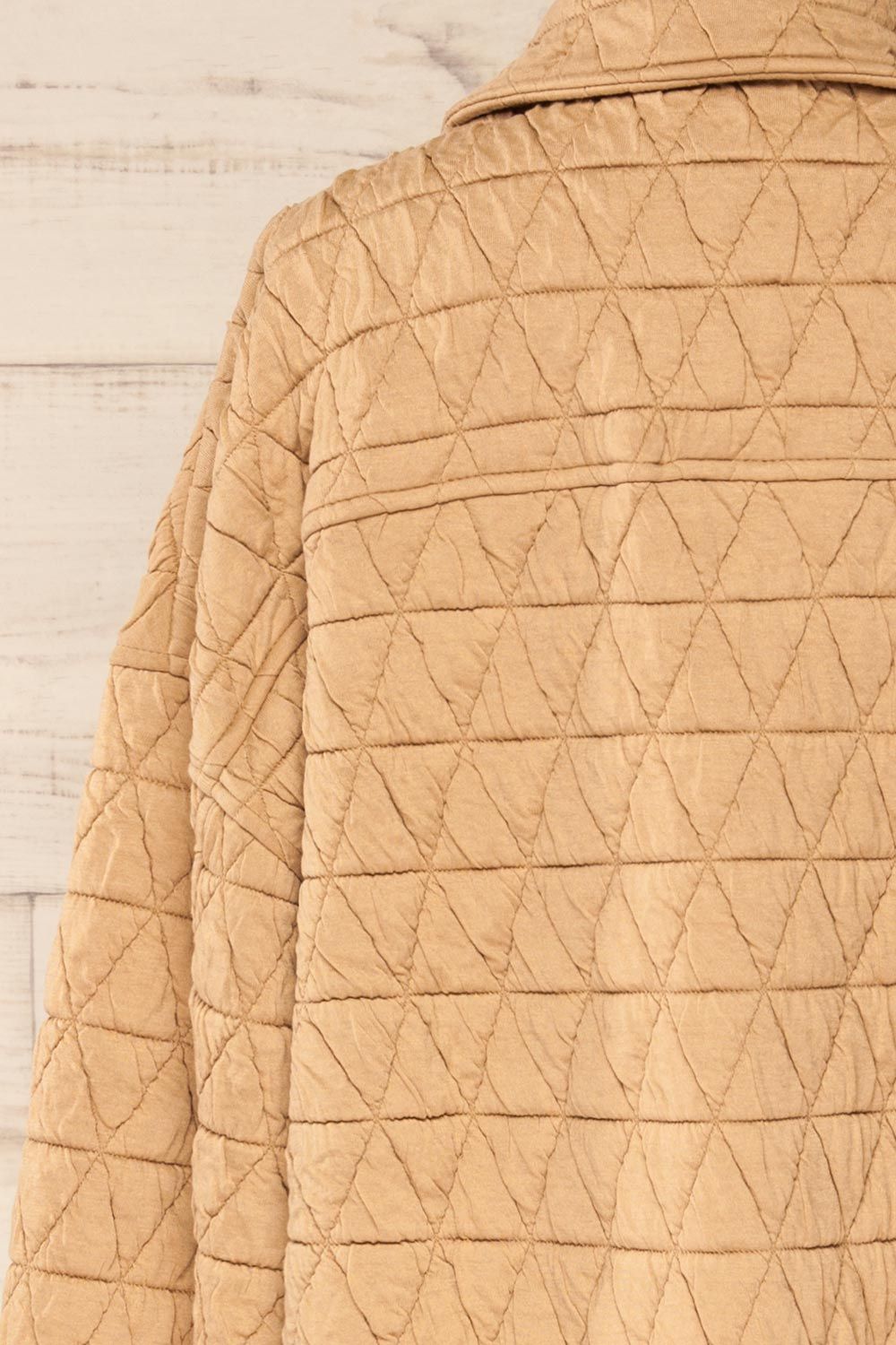 Cugas | Beige Oversized Quilted Shacket sold by Boutique 1861 product image thumbnail 8