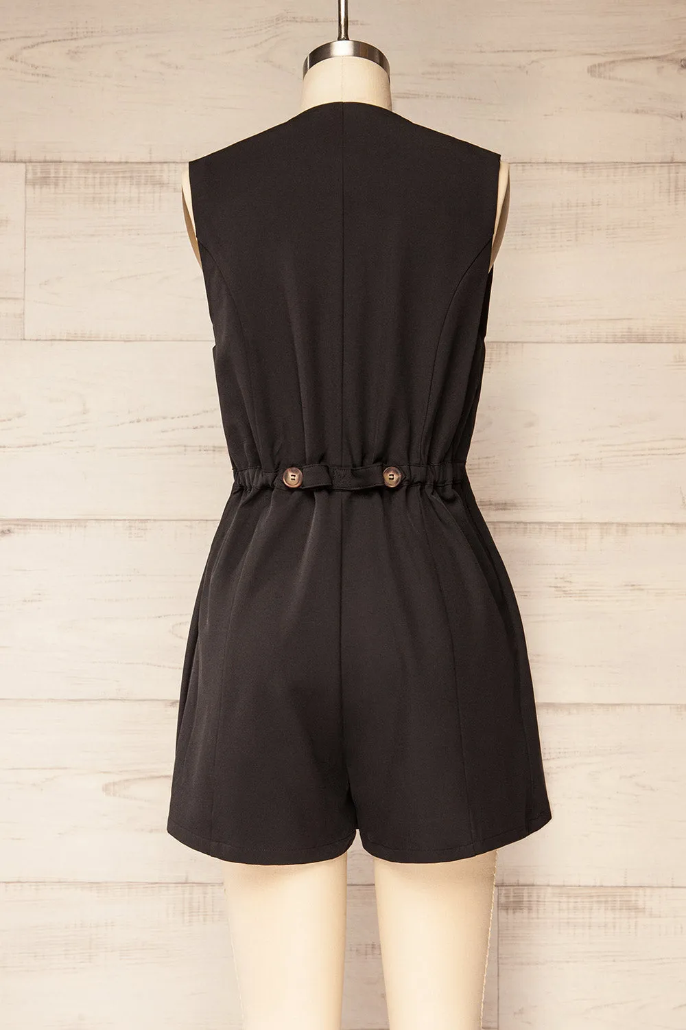 Irenne | Black Blazer Romper sold by Boutique 1861 product image thumbnail 5