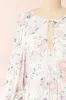 Marla | Long Sleeve White Floral Midi Dress sold by Boutique 1861
