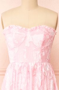 Signy | Bustier Floral Midi Dress w/ Removable Straps sold by Boutique 1861