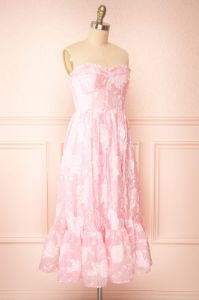 Signy | Bustier Floral Midi Dress w/ Removable Straps sold by Boutique 1861