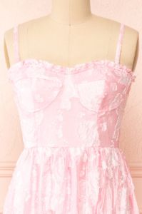 Signy | Bustier Floral Midi Dress w/ Removable Straps sold by Boutique 1861