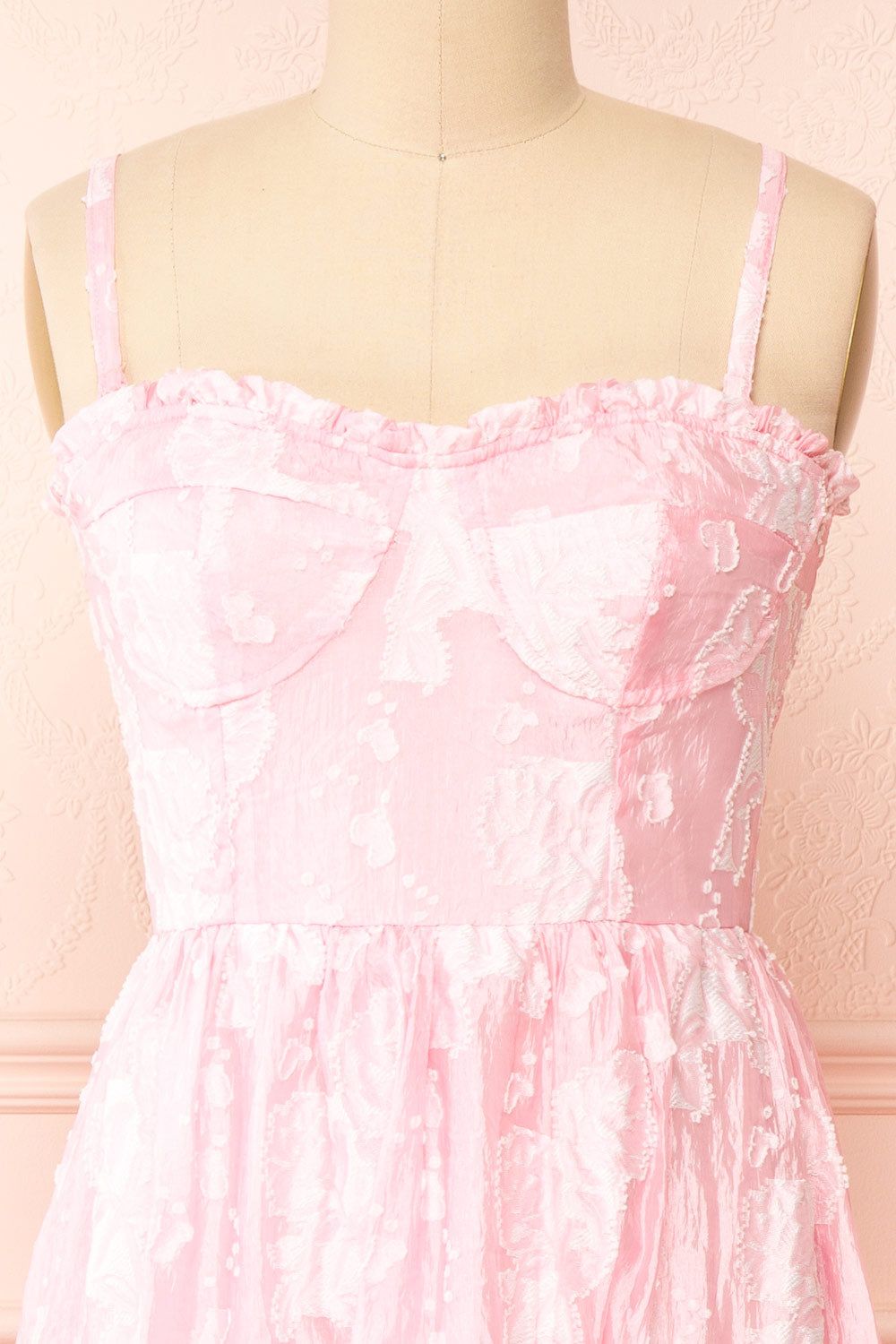 Signy | Bustier Floral Midi Dress w/ Removable Straps sold by Boutique 1861 product image thumbnail 2