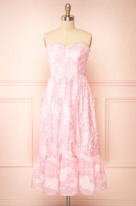 Signy | Bustier Floral Midi Dress w/ Removable Straps sold by Boutique 1861