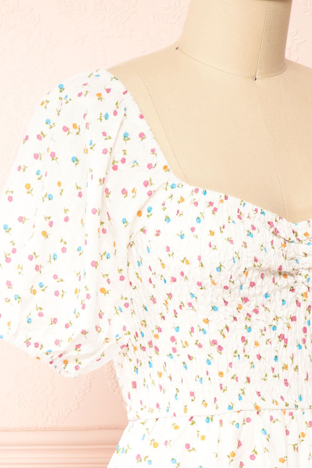 Theodora | Floral Babydoll Dress w/ Sweetheart Neckline sold by Boutique 1861 product image thumbnail 4