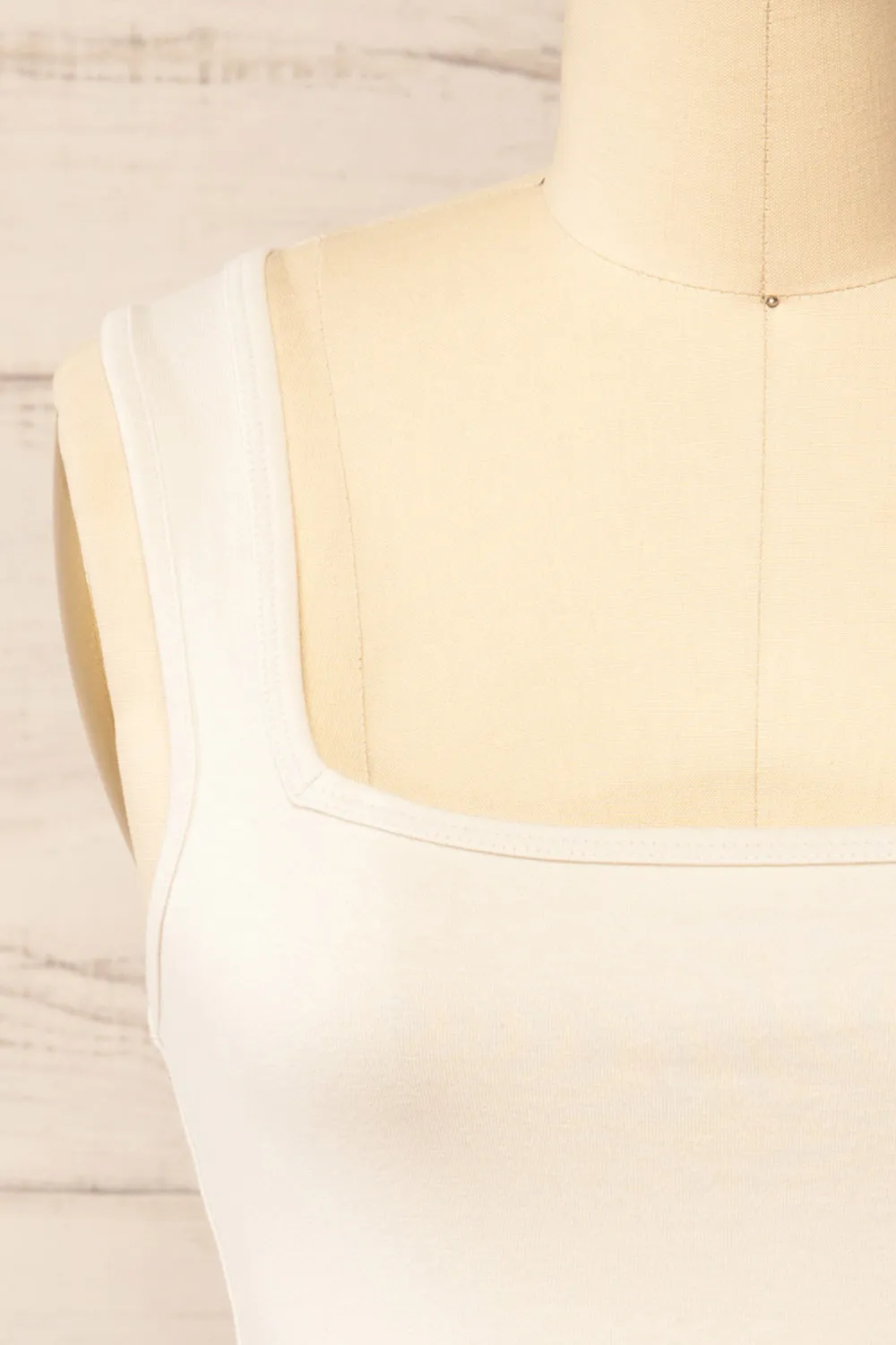 Brutus Ivory | Square Neck Cropped Cami sold by Boutique 1861 product image thumbnail 2