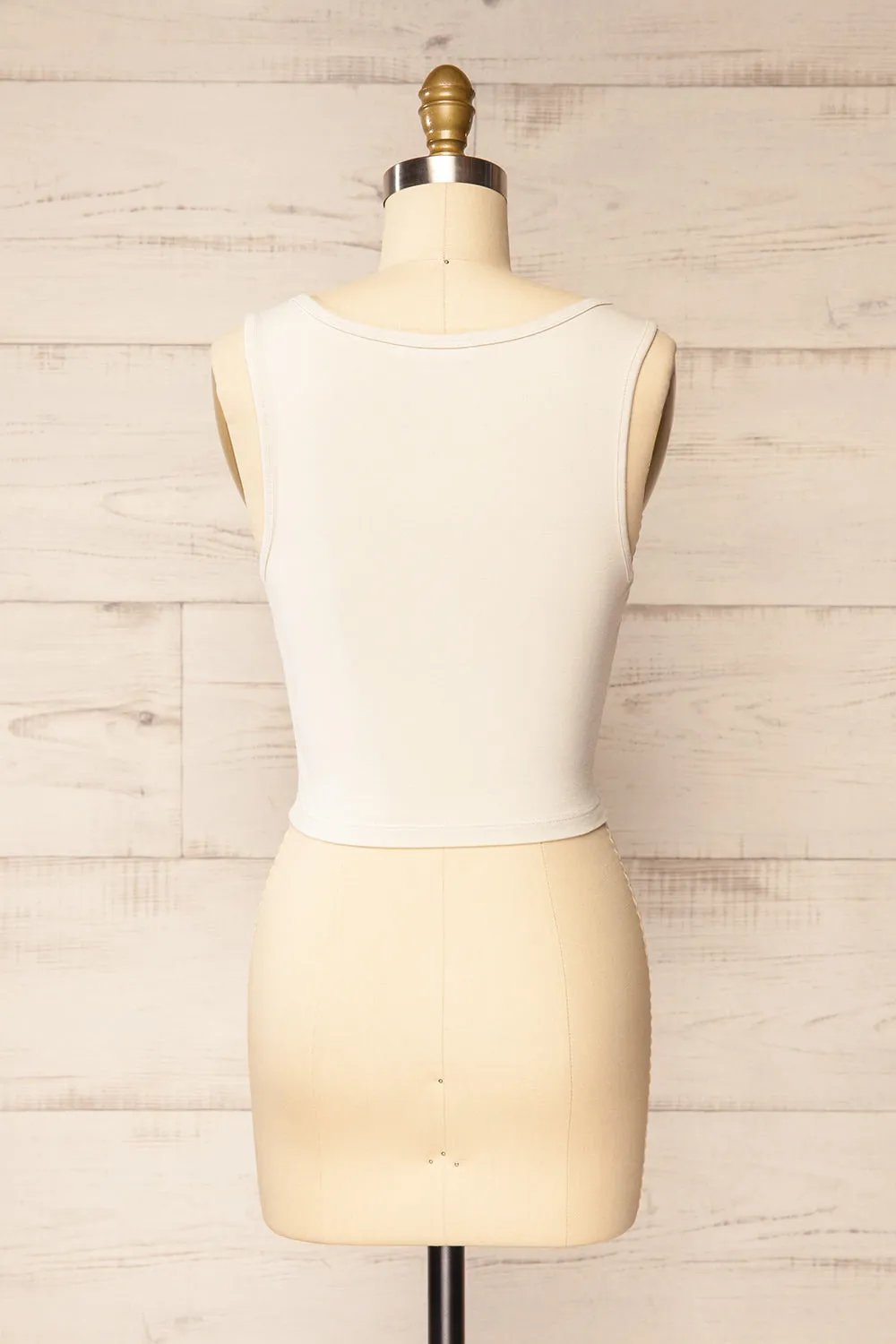 Brutus Ivory | Square Neck Cropped Cami sold by Boutique 1861 product image thumbnail 5