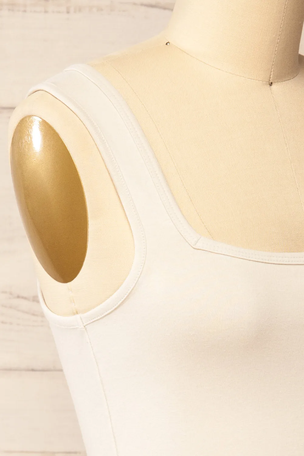 Brutus Ivory | Square Neck Cropped Cami sold by Boutique 1861 product image thumbnail 4