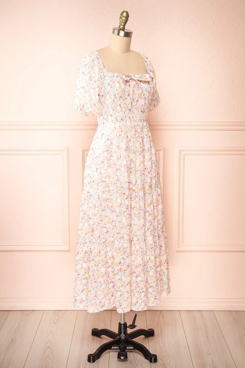 Willena | Midi Floral Dress w/ Ruched Bust sold by Boutique 1861 product image thumbnail 4