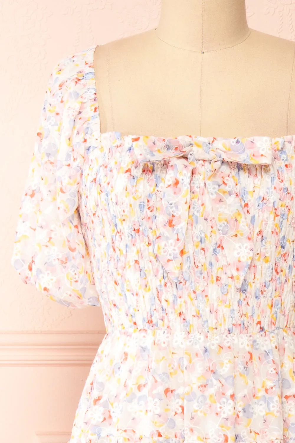 Willena | Midi Floral Dress w/ Ruched Bust sold by Boutique 1861 product image thumbnail 3