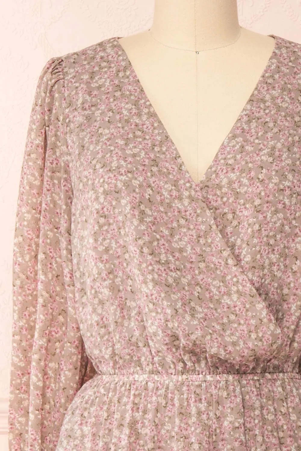 Ninnette | Long Sleeve Floral Midi Dress sold by Boutique 1861 product image thumbnail 3