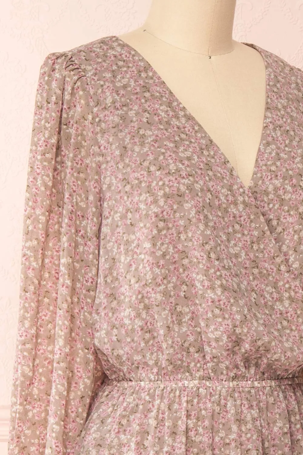 Ninnette | Long Sleeve Floral Midi Dress sold by Boutique 1861 product image thumbnail 5