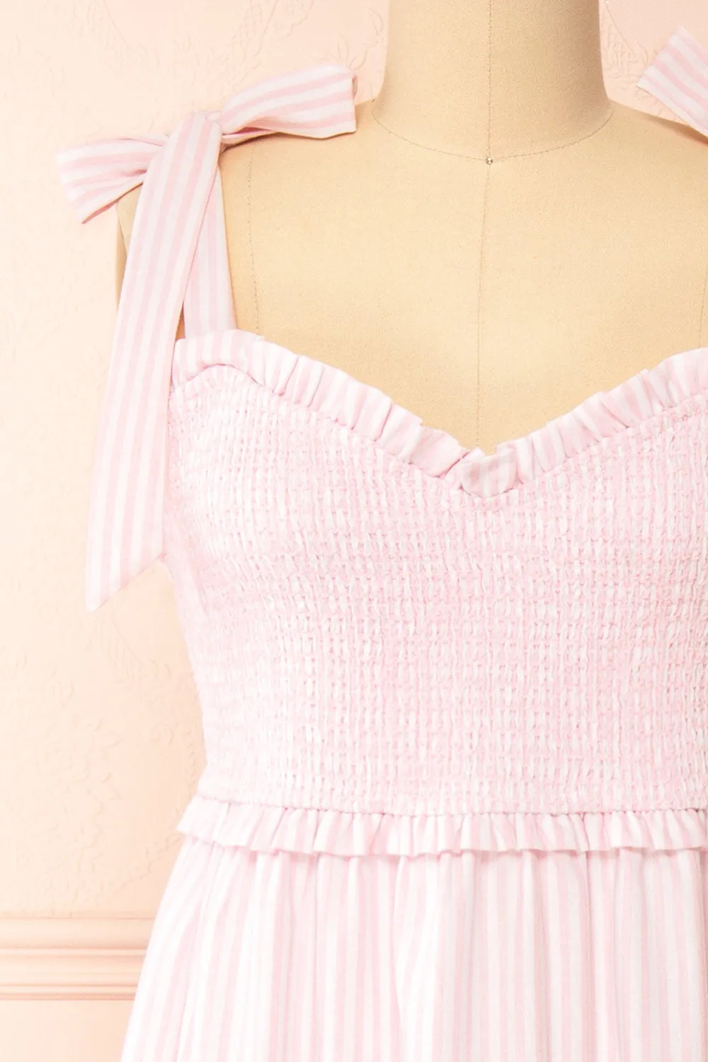 Addison | Long Pink Striped Dress sold by Boutique 1861 product image thumbnail 2