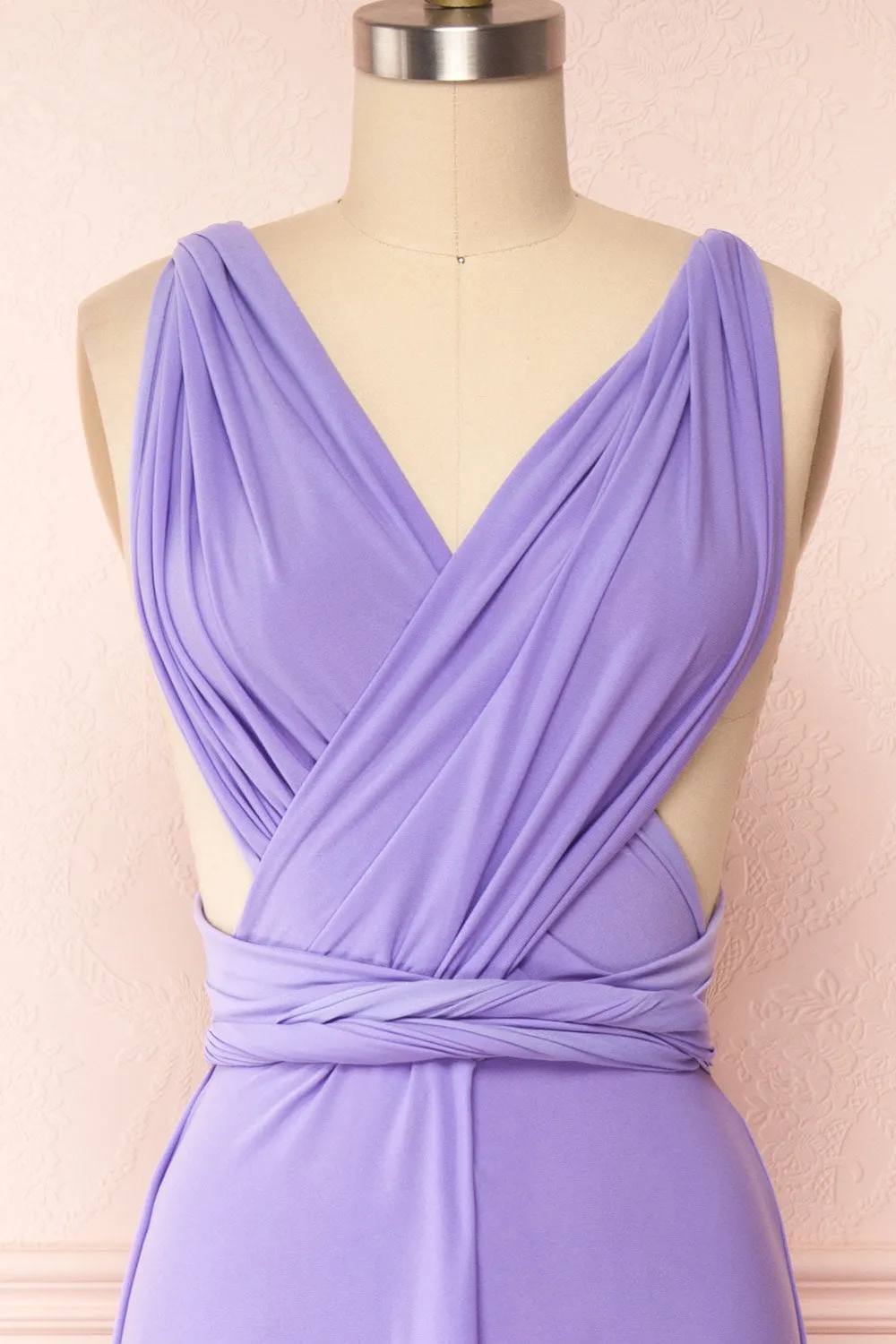 Violaine Lilac | Convertible Maxi Dress sold by Boutique 1861 product image thumbnail 5