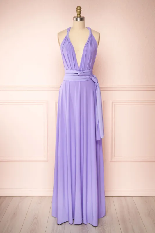 Violaine Lilac | Convertible Maxi Dress sold by Boutique 1861