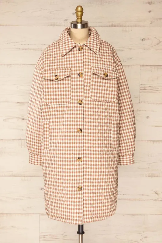 Pergola | Quilted Gingham Jacket sold by Boutique 1861