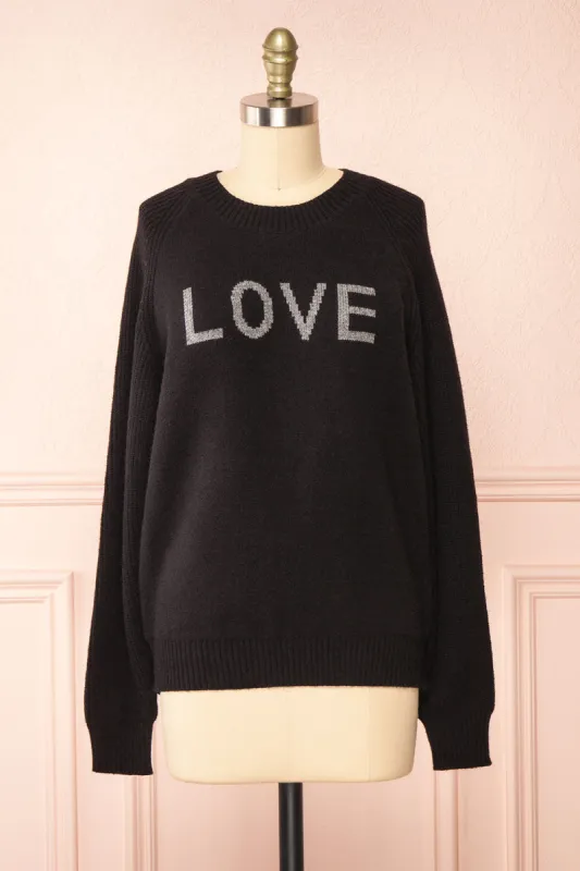 Azalea Black | Knit Sweater sold by Boutique 1861