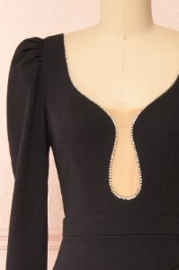 Zophie | Black Maxi Dress w/ Rhinestones sold by Boutique 1861