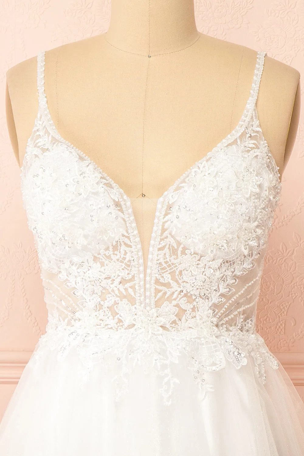 Astranova | Layered Tulle Gown with Lace sold by Boutique 1861 product image thumbnail 3