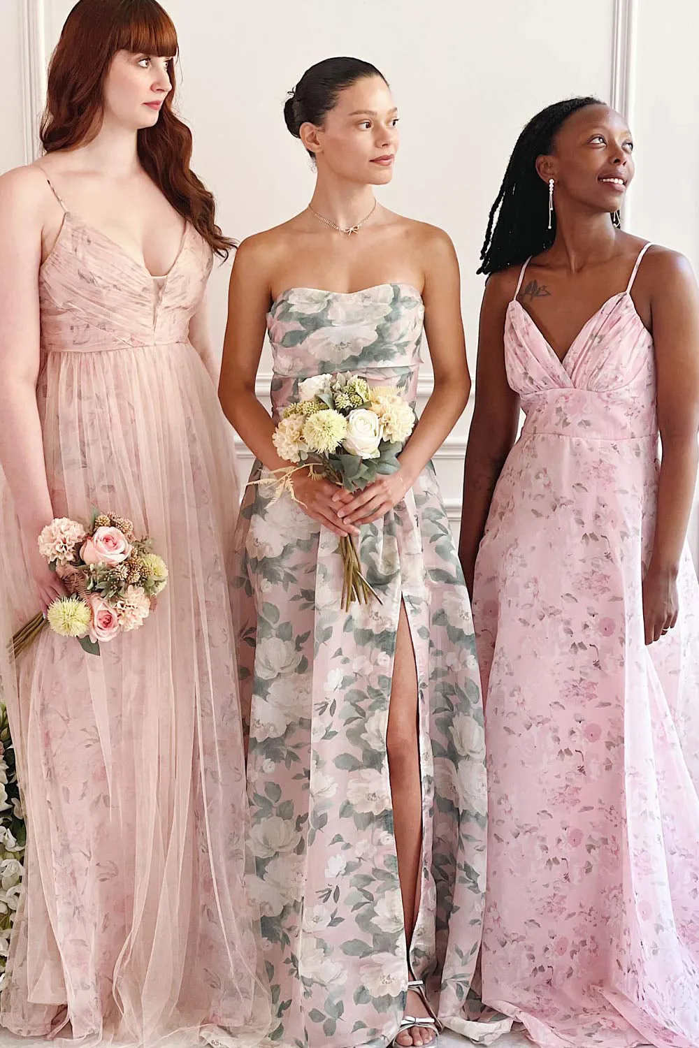 Janine Blush | Strapless Floral Maxi Dress sold by Boutique 1861 product image thumbnail 2