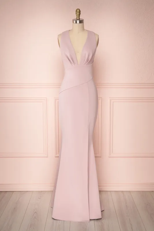 Camila Mauve | Purple Mermaid Gown sold by Boutique 1861