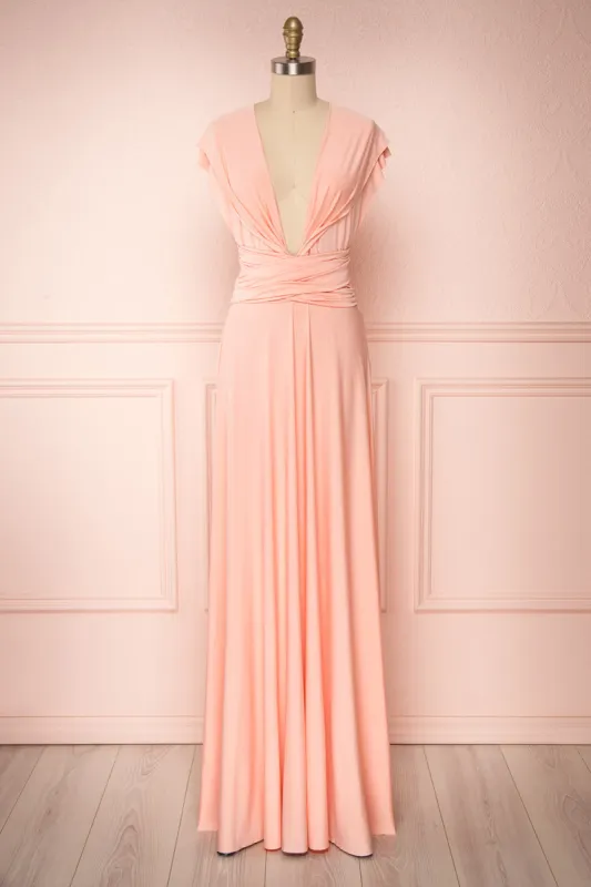 Elatia Blush | Pink Convertible Dress sold by Boutique 1861