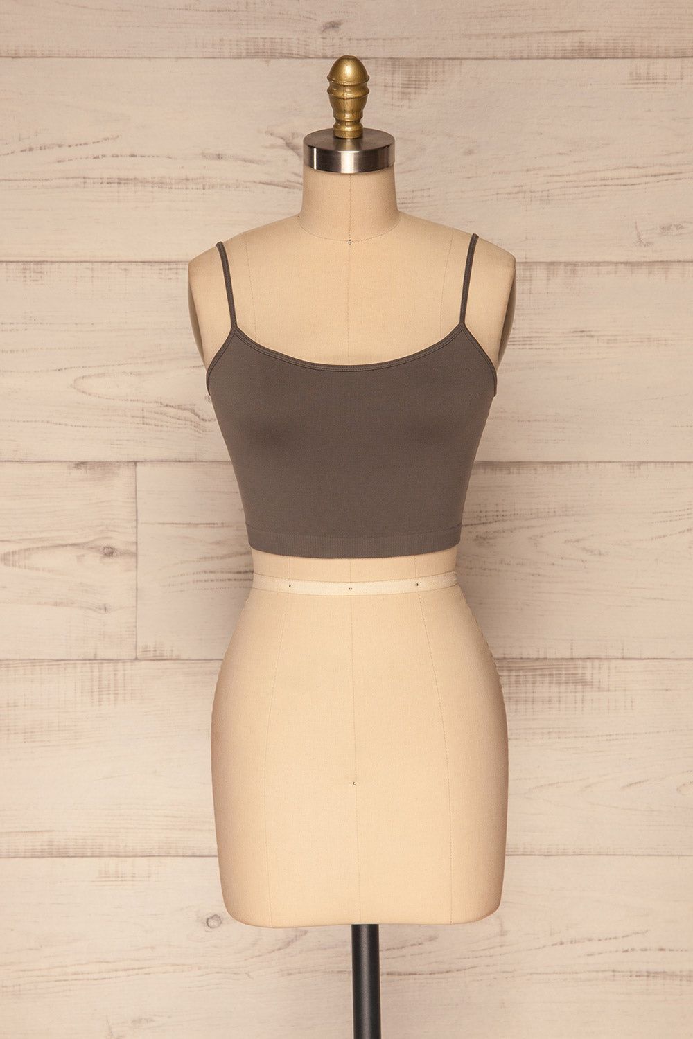 Cento Charcoal | Bralette Crop Top sold by Boutique 1861