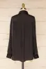 Stratford Black | Satin Shirt w/ Double Buttons sold by Boutique 1861