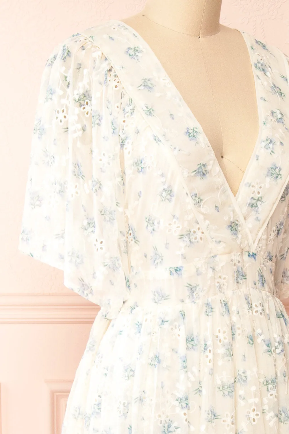 Covey | Floral Tiered Midi Dress w/ Short Sleeves sold by Boutique 1861 product image thumbnail 5