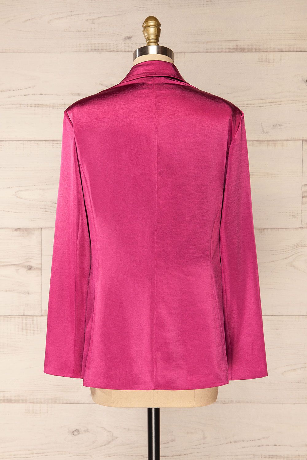 Sendai | Fuchsia Satin Blazer sold by Boutique 1861 product image thumbnail 5