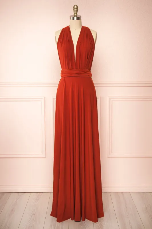 Violaine Rust | Convertible Maxi Dress sold by Boutique 1861