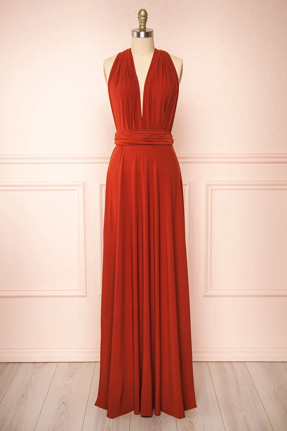 Violaine Rust | Convertible Maxi Dress sold by Boutique 1861