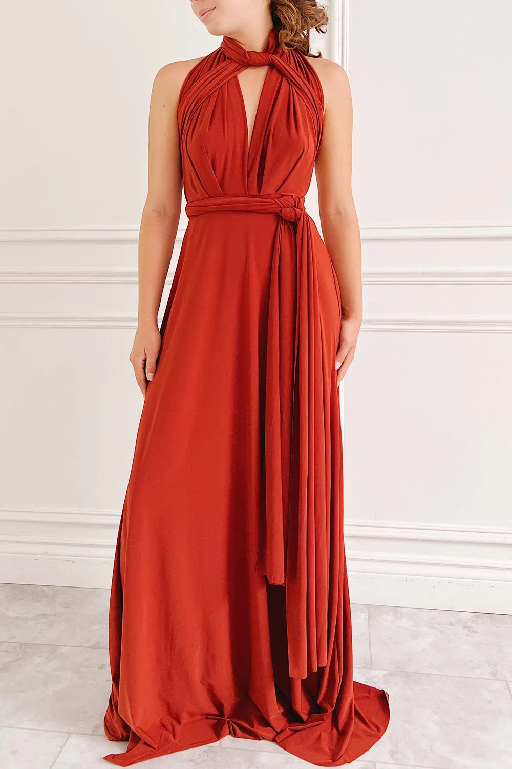 Violaine Rust | Convertible Maxi Dress sold by Boutique 1861 product image thumbnail 2