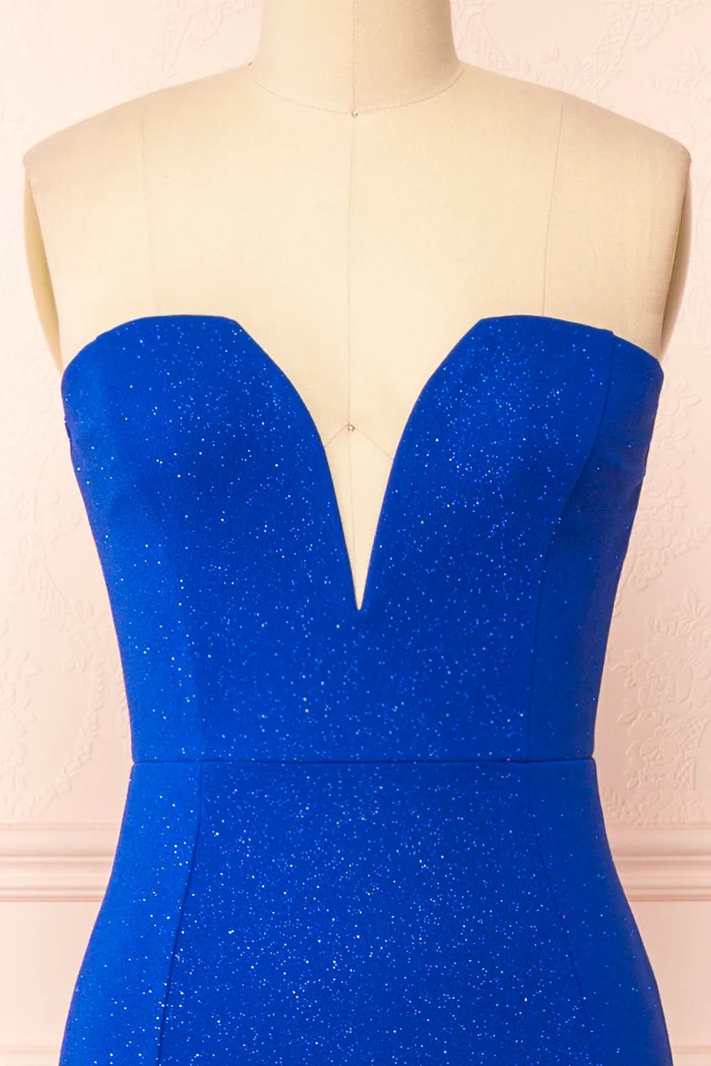 Norcia Blue | Shimmery Bustier Mermaid Maxi Dress sold by Boutique 1861 product image thumbnail 2