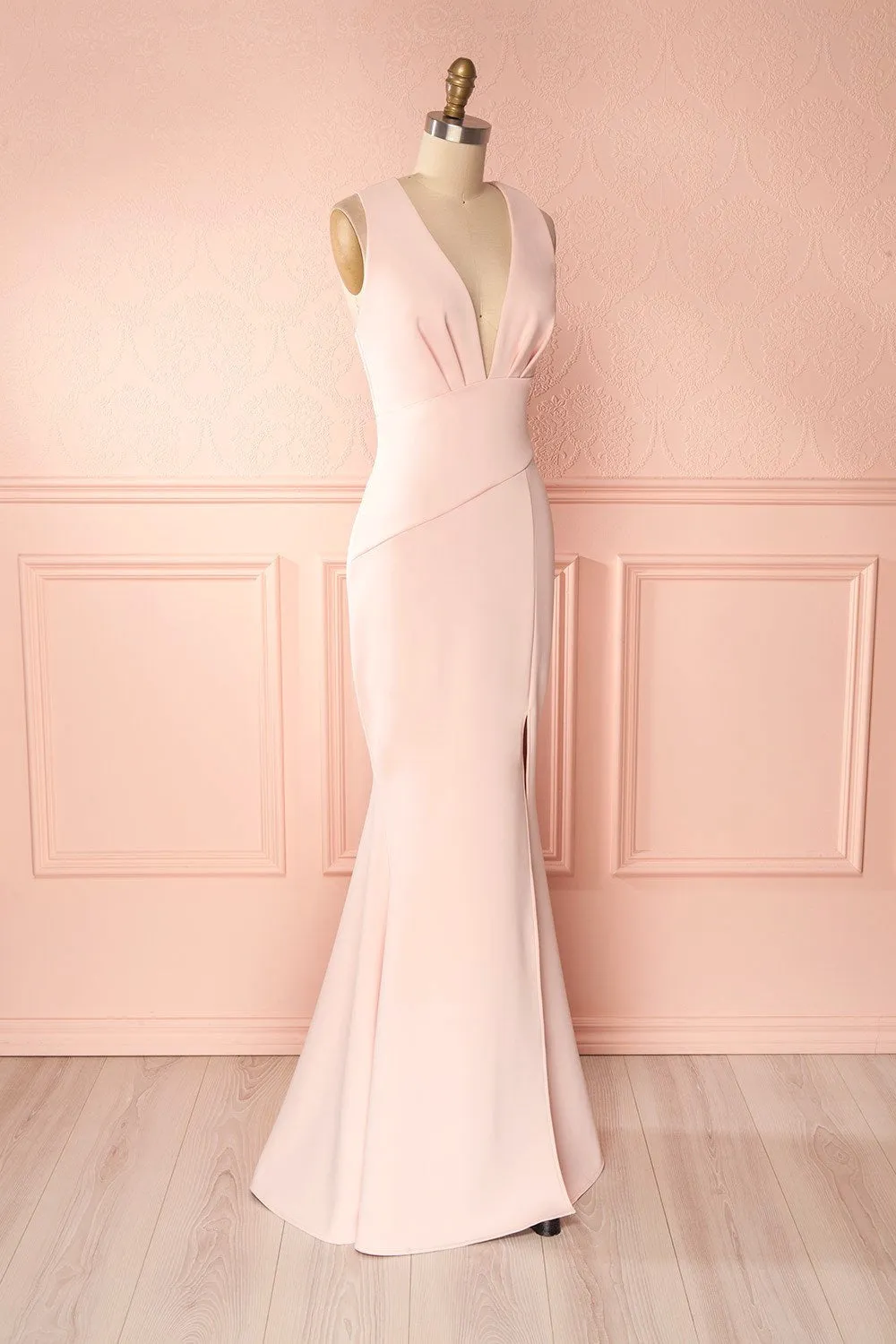 Camila Sunrise | Light Pink Mermaid Gown sold by Boutique 1861 product image thumbnail 4