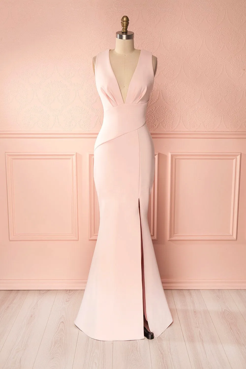 Camila Sunrise | Light Pink Mermaid Gown sold by Boutique 1861