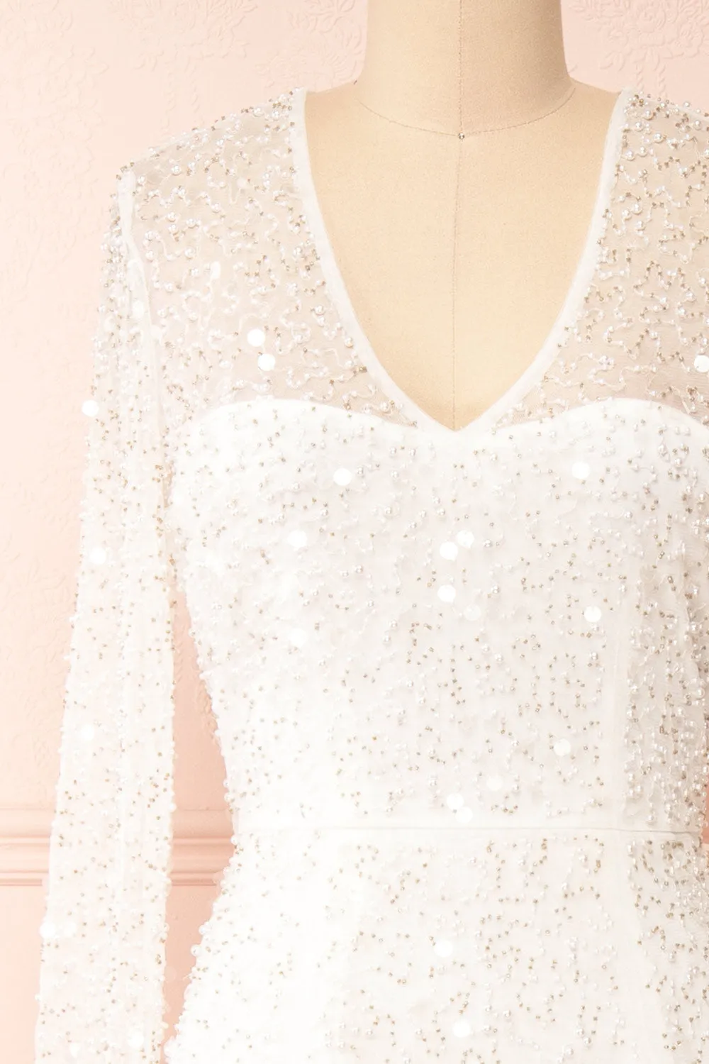 Judith | Long Sleeve Beaded Bridal Dress sold by Boutique 1861 product image thumbnail 2