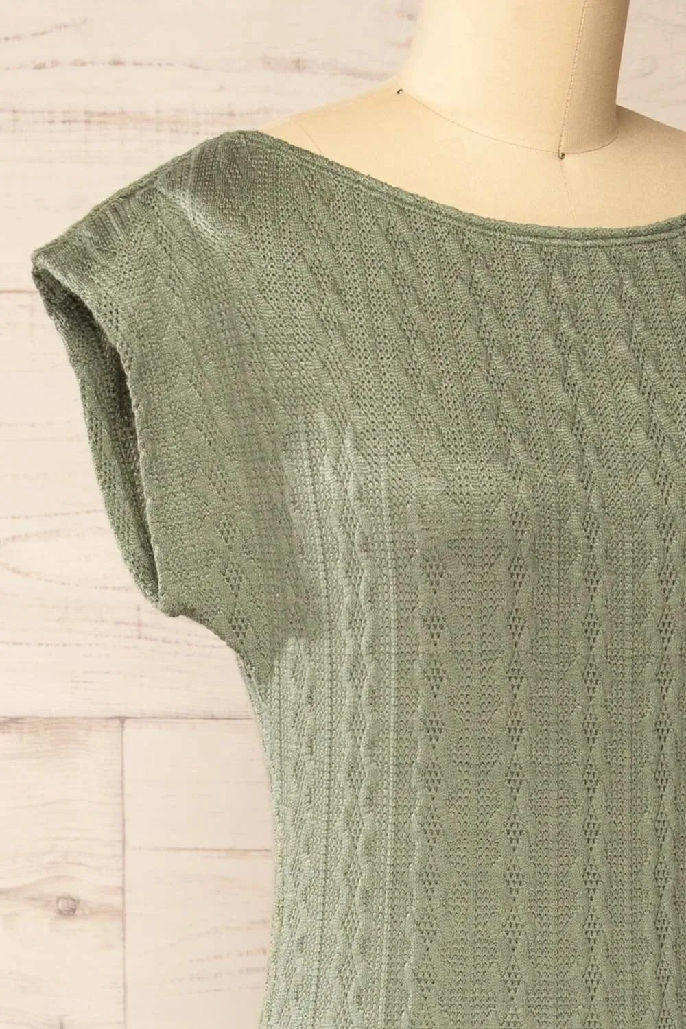 Selana Sage | Knit Maxi Dress w/ Back Slit sold by Boutique 1861 product image thumbnail 5