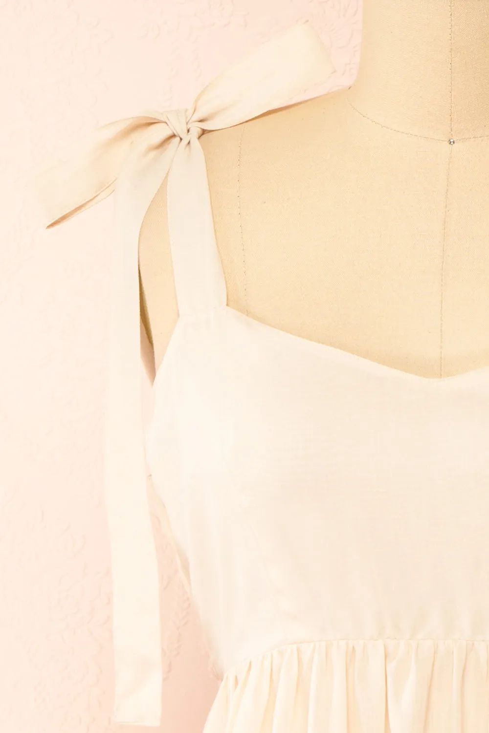 Kamet | Beige Beach Dress w/ Bow Straps sold by Boutique 1861 product image thumbnail 2