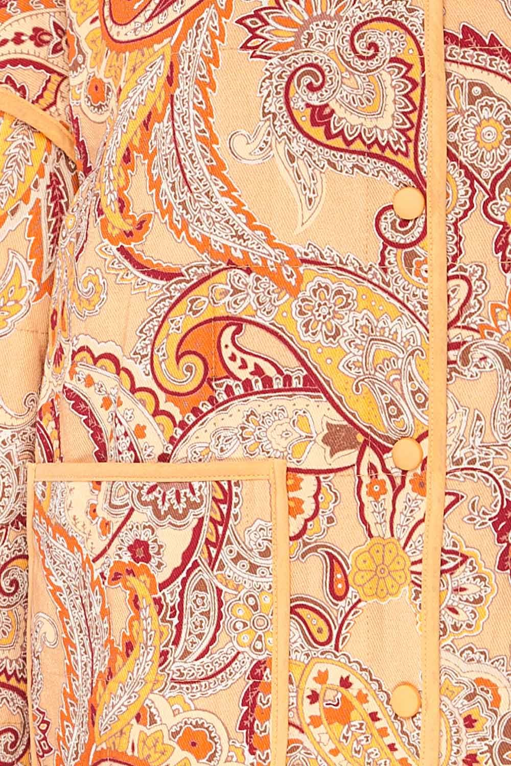 Santa Cruz Blush | Quilted Paisley Denim Jacket sold by Boutique 1861 product image thumbnail 10