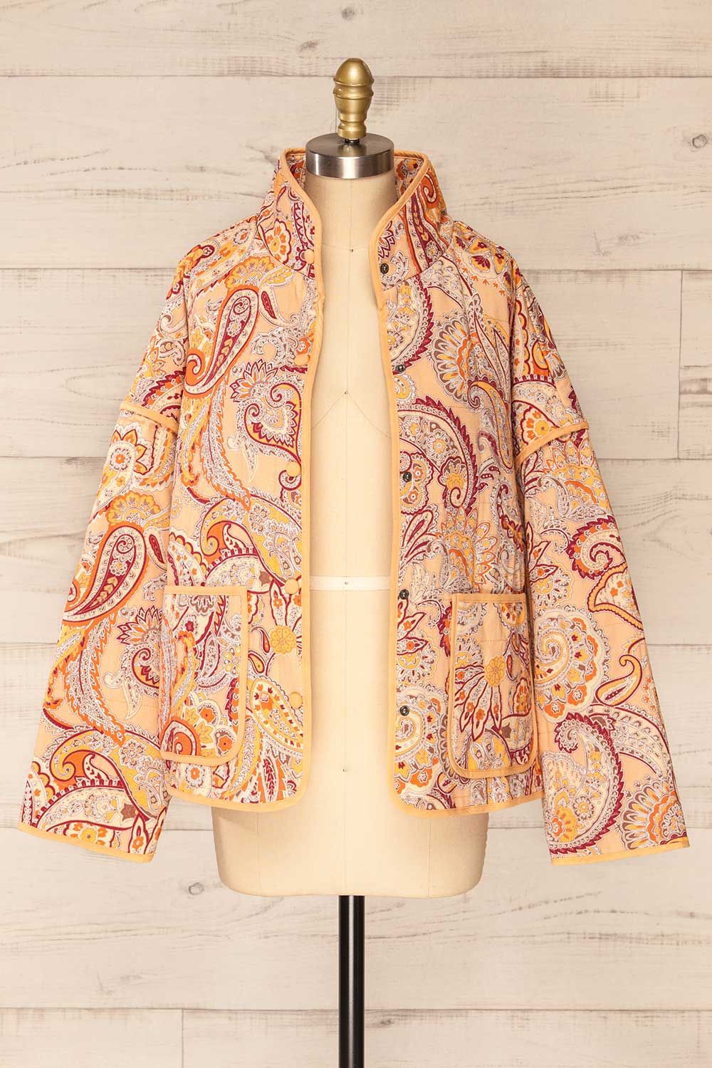 Santa Cruz Blush | Quilted Paisley Denim Jacket sold by Boutique 1861 product image thumbnail 3