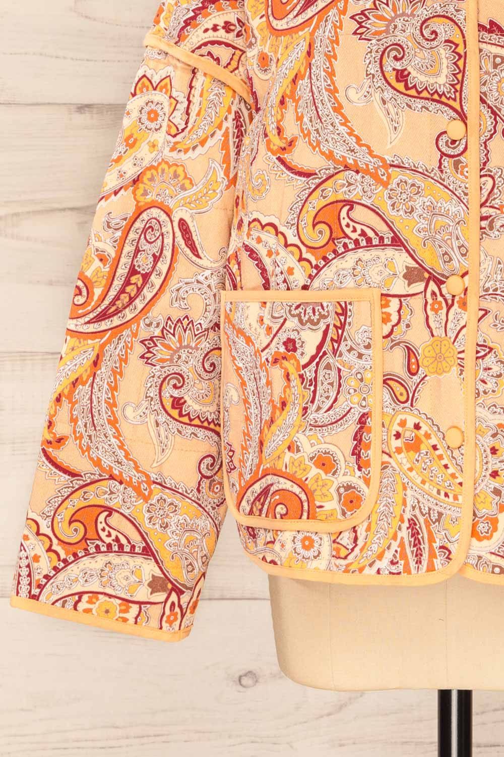 Santa Cruz Blush | Quilted Paisley Denim Jacket sold by Boutique 1861 product image thumbnail 9