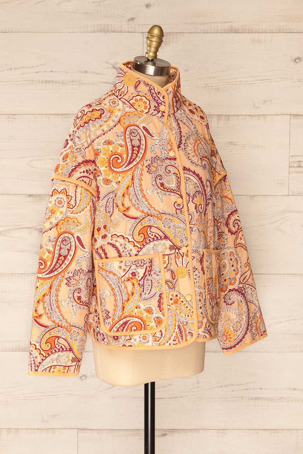 Santa Cruz Blush | Quilted Paisley Denim Jacket sold by Boutique 1861 product image thumbnail 5